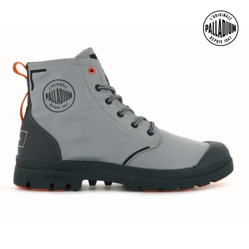 Palladium Pallafin Recycle Women's Boots Grey | UK J612-QLF